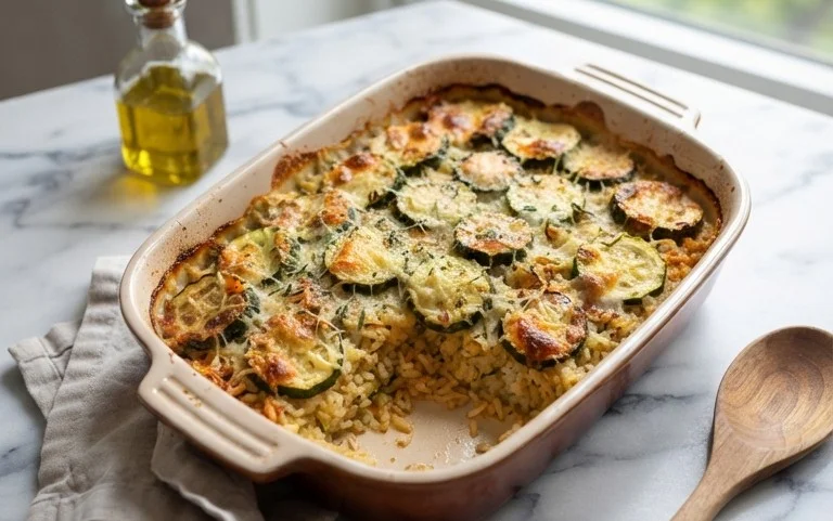 Julia Child's Zucchini and Rice Gratin (Tian de Courgettes au Riz)