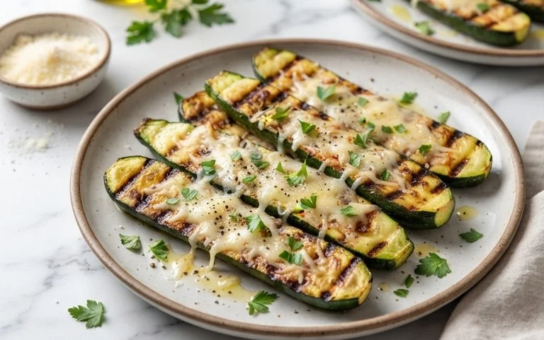 Grilled Zucchini with Parmesan