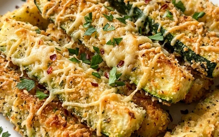 Parmesan Crusted Zucchini Sticks