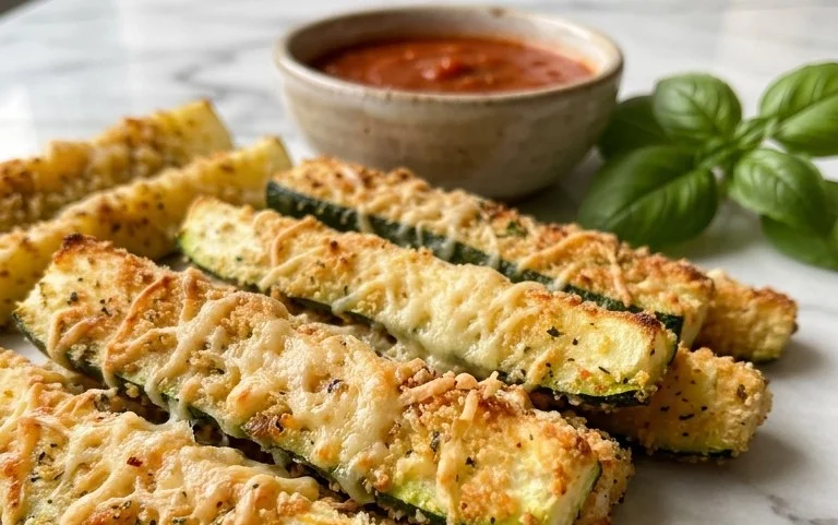 Parmesan Crusted Zucchini Sticks