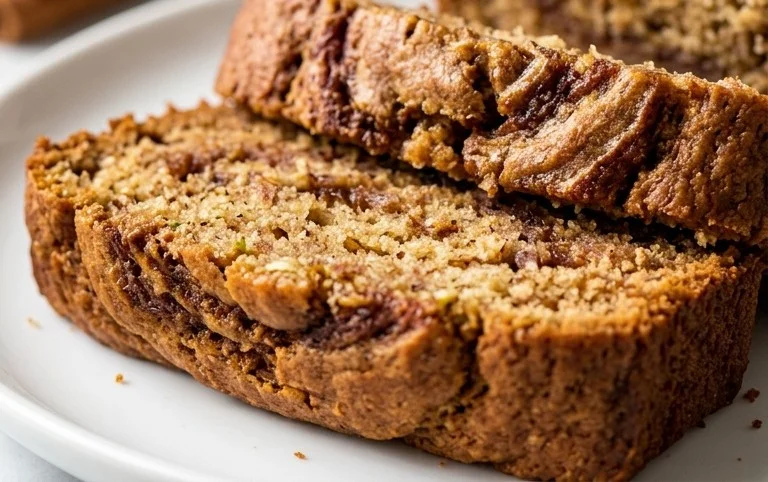 Moist and Delicious Cinnamon Swirl Zucchini Bread
