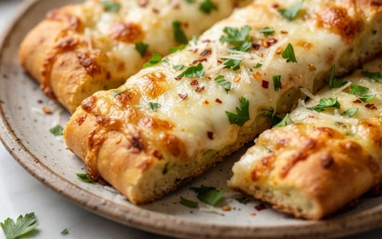 Cheesy Zucchini Breadsticks