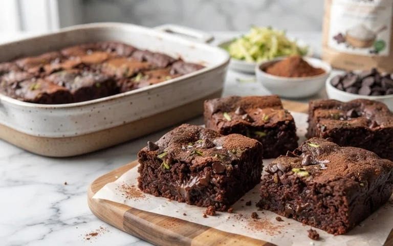 Zucchini Brownies (gluten-free, dairy-free options)
