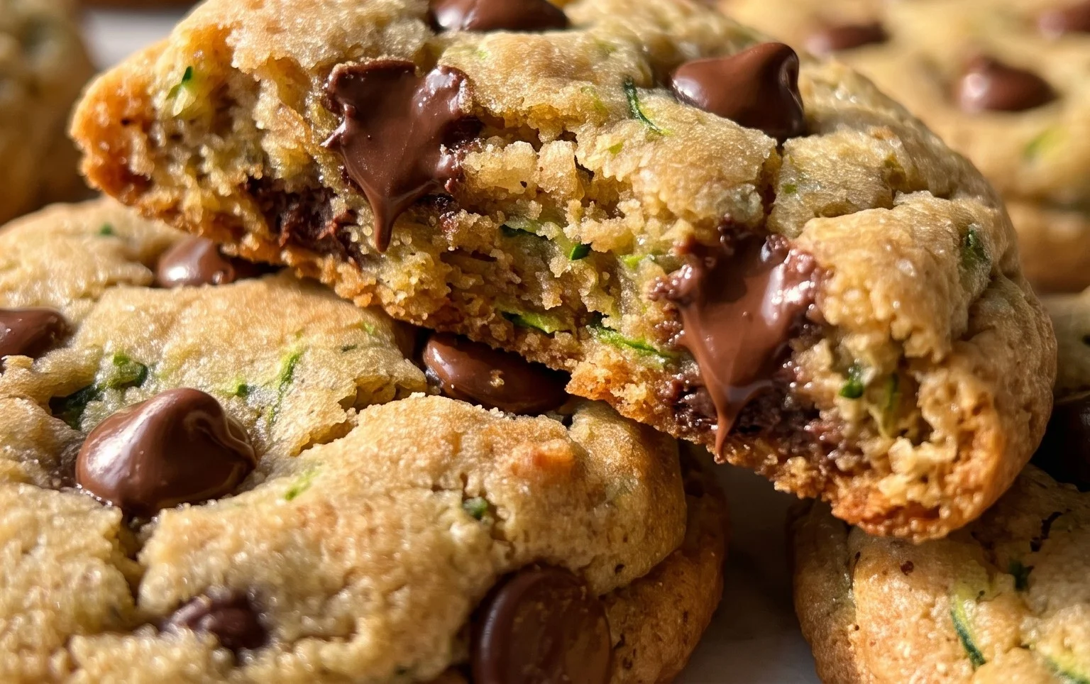 Soft Zucchini Cookies with Chocolate Chips