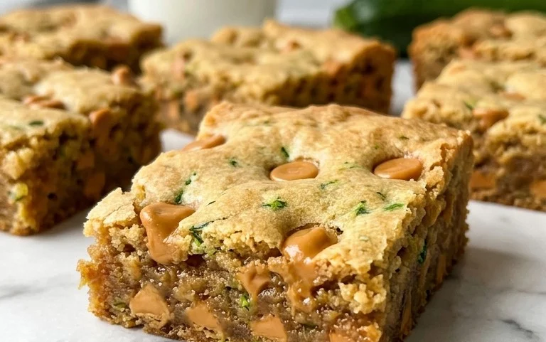 Chewy Butterscotch Zucchini Blondies