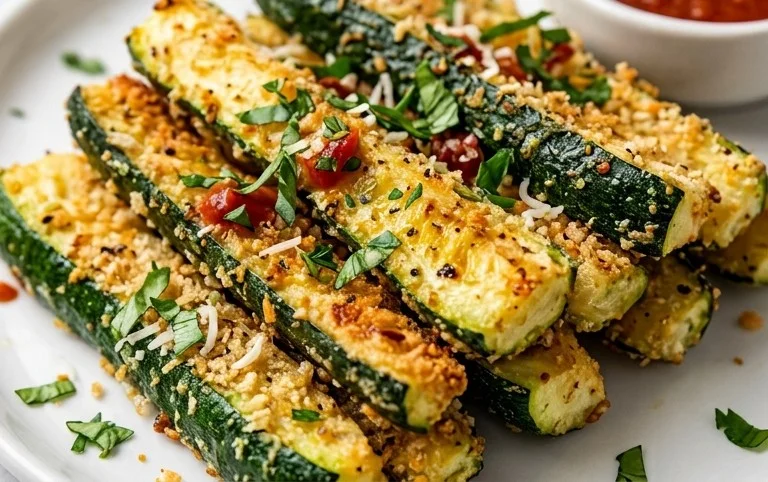 Baked Zucchini Sticks (Oven or Air Fryer)