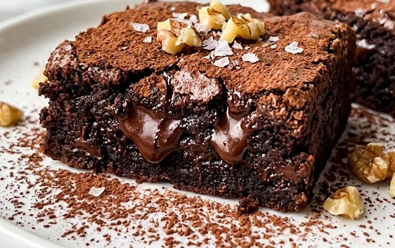 Fudgy Dark Chocolate Zucchini Brownies Recipe